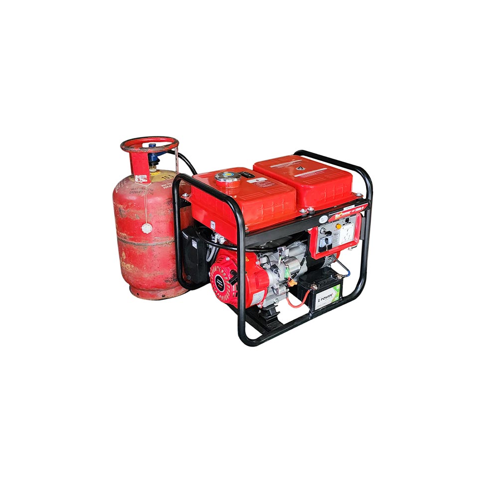 3 KVA Portable Generator, Petrol & LPG RUN, Model HP-3500E-LPG